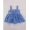 De 12  y 18m vestido lazo azul lunaritos  Marilyn 888999
