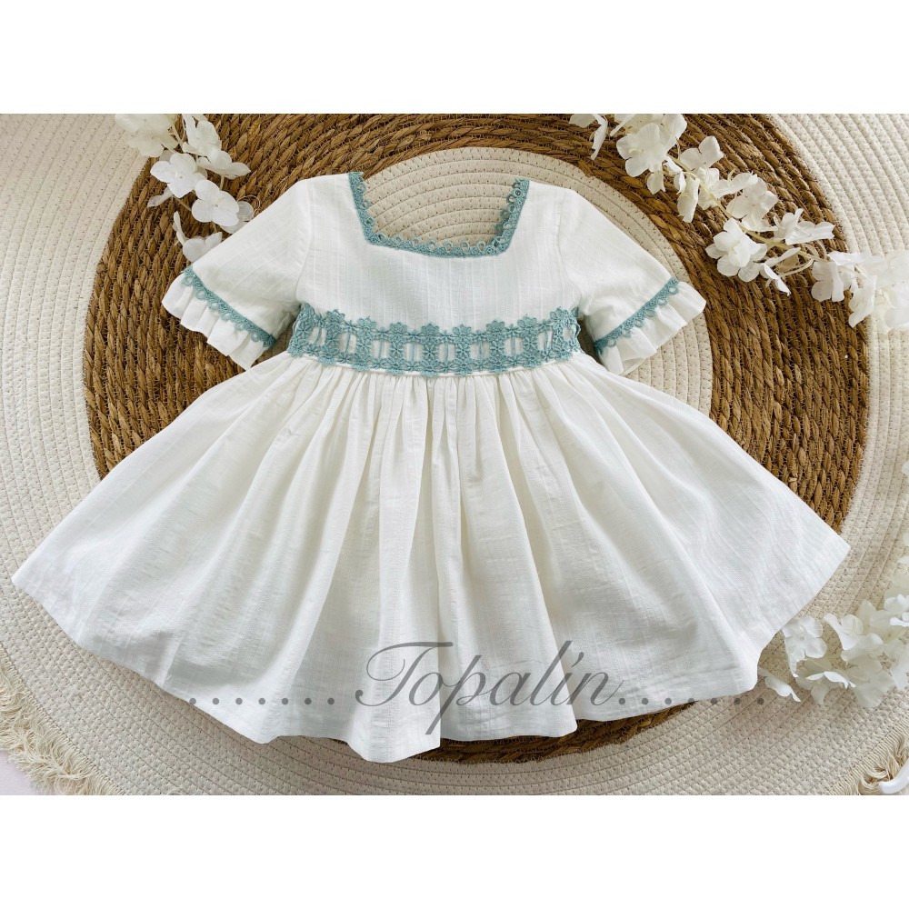 De 2 a 4 años vestido ceremonia Emperatriz verde W1