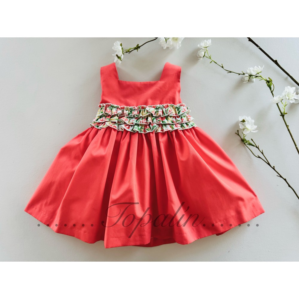 ropa niña - de 2 a 8 años - Anacastel - vestido verano 2024 - Topalin