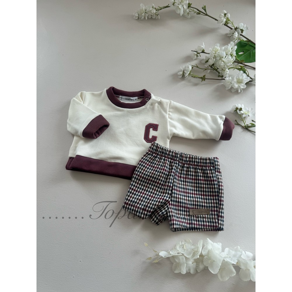 De 1 a 36m conjunto short Gena