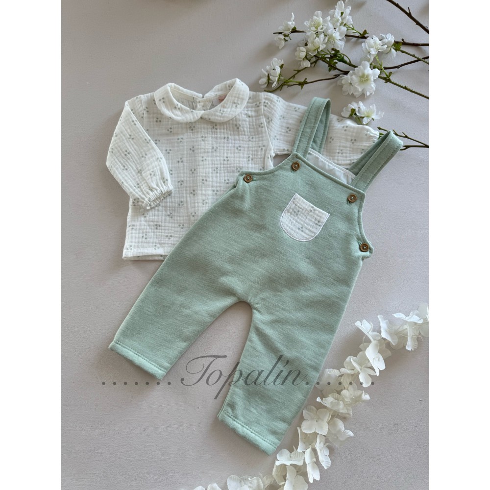 De 1 a 36m conjunto peto con blusa bambula Lyra