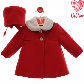 De 6 a 12m abrigo cuello...