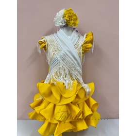 De 8 a 14a vestido amarillo...