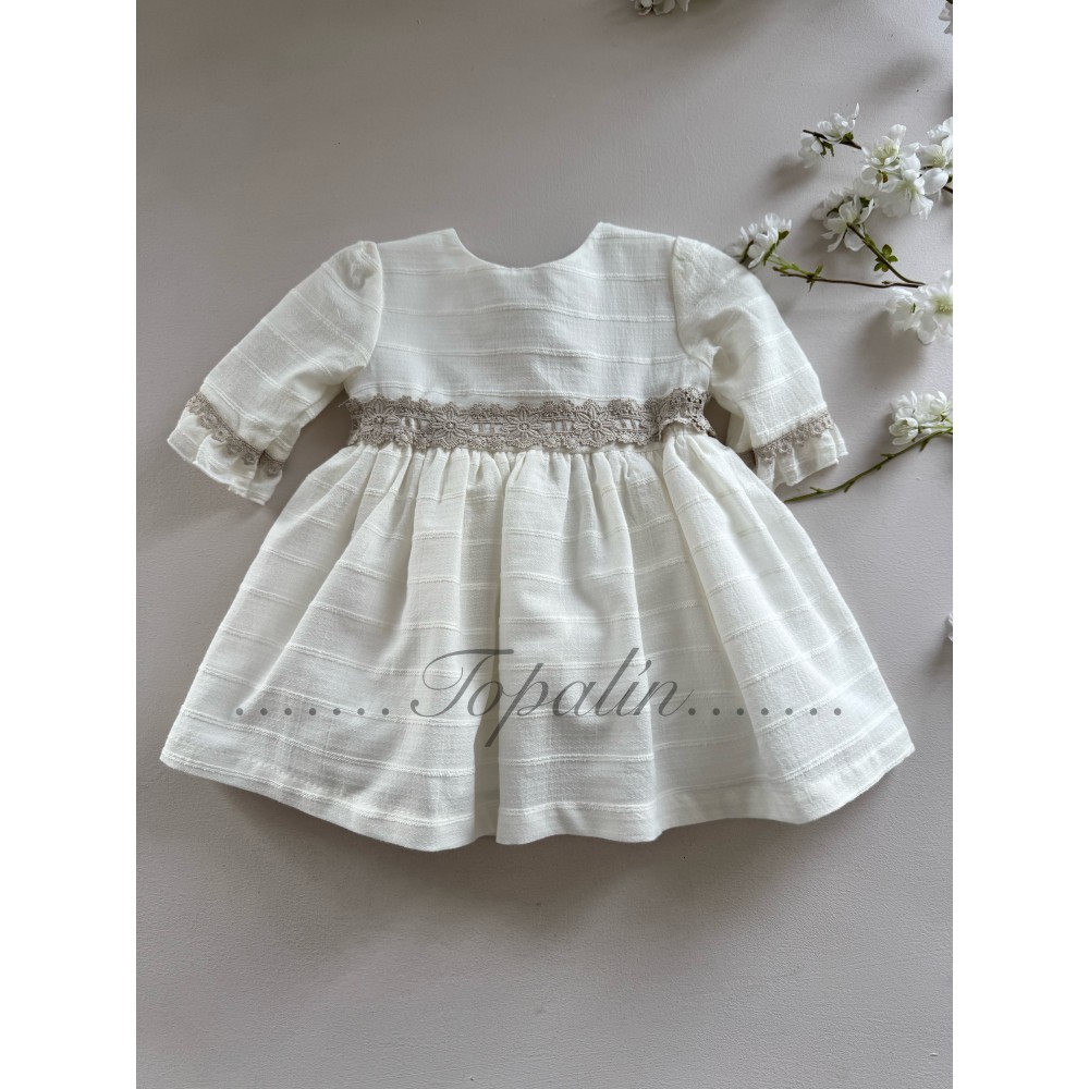 De 2 a 6 años Vestido niña Ceremonia Cremona Baby-Ferr