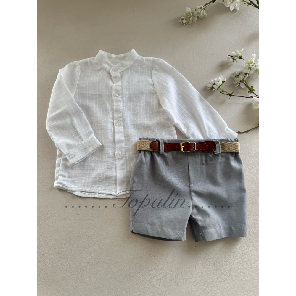 De 2 a 6 años conjunto pantalón gris ceremonia Padua Baby-Ferr