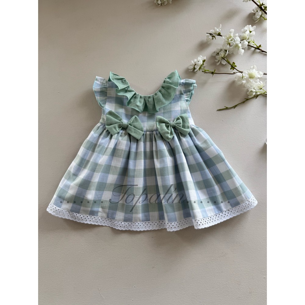 De 6 a 36m vestido cuadros Terano Baby-Ferr