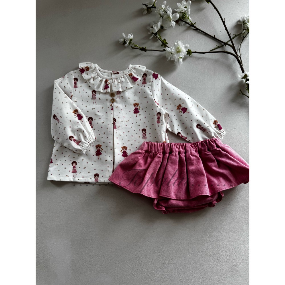De 1 a 36m conjunto falda con blusa  Jacinto Baby ferr