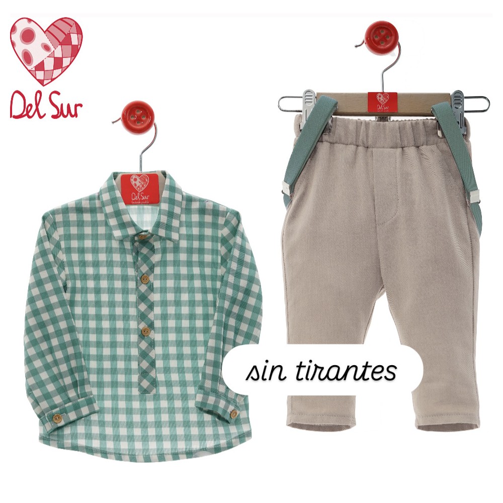 De 6m a 4 años conjunto pant. largo Botoness Del Sur