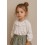 De 2 a 12 años conjunto falda con blusa Camelia  Baby Ferr