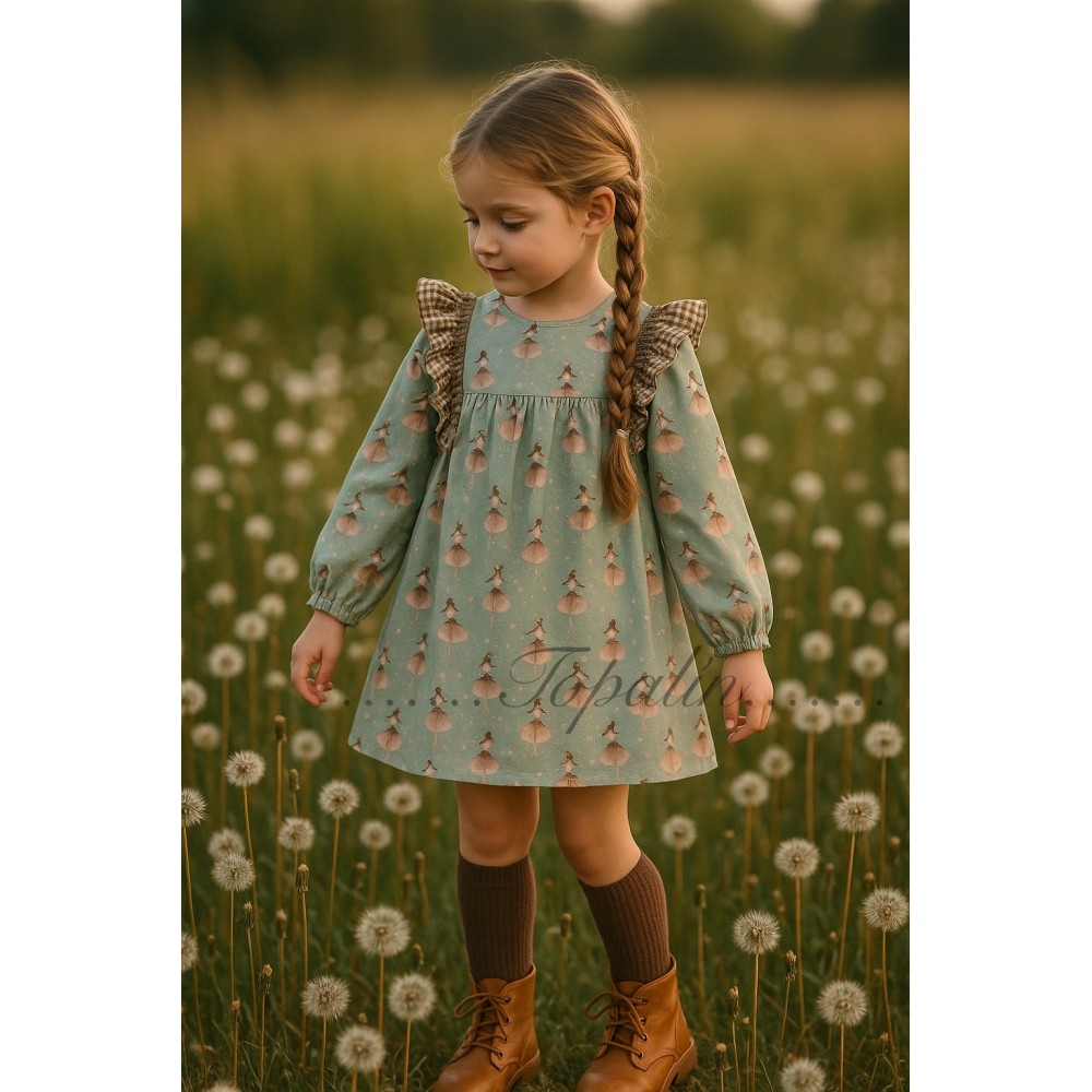 De 7 a 10 años vestido Purpurina Del Sur by Yoedu