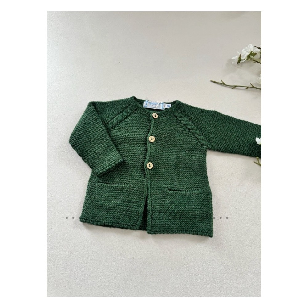 De 3 a 48m rebeca Deseada botones madera Martina punto invierno