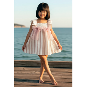 De 1 a 6 años vestido rayas...