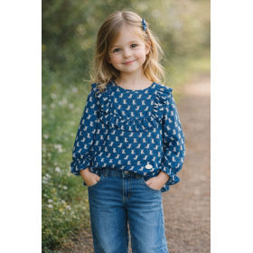 De 1 a 6 años blusa azul...