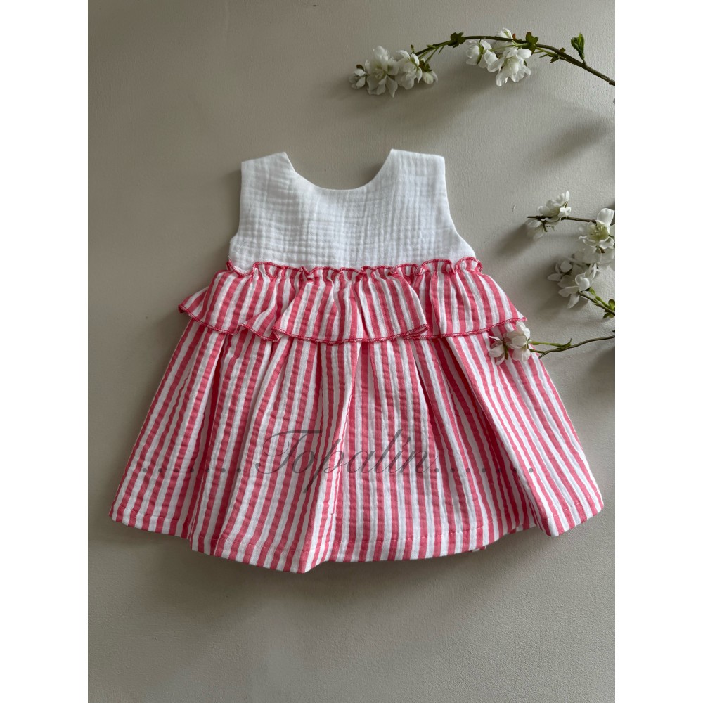 De 6 a 36m vestido Segovia coral Baby Ferr