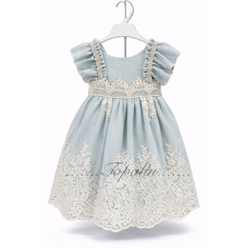 De 1 a 8 años vestido evento Lilus Hielo Frozen