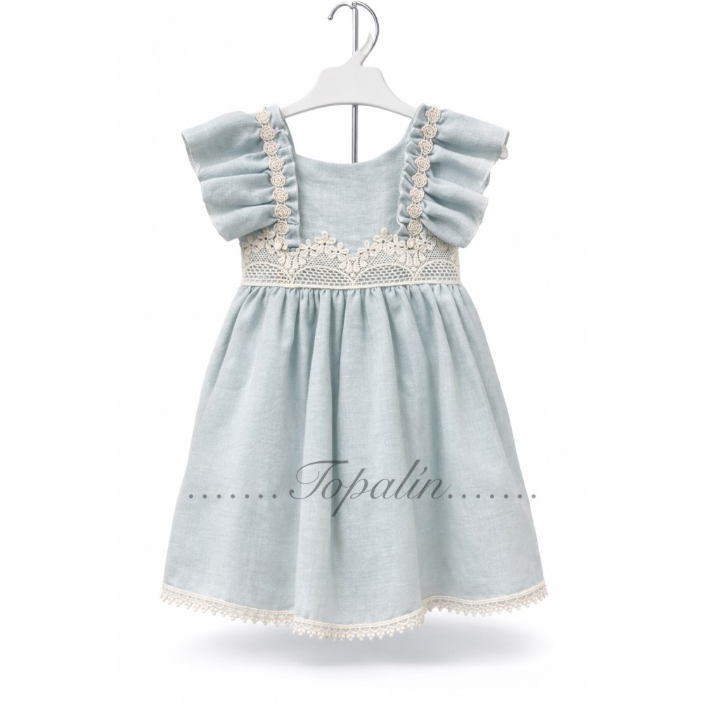 De 1 a 8 años vestido evento Lilus Hielo Frozen