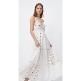 Vestido sra bordado Cristales