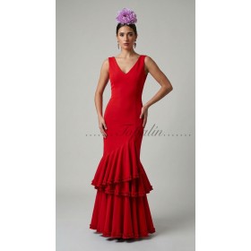de S a L vestido Azabache rojo