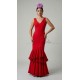 de S a L vestido Azabache rojo
