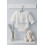 De 1 a 36m Bombacho Body Bambula blanco Babidu