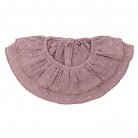 Cuello babero bambula malva...