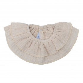 Cuello babero bambula arena...