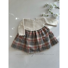 De 1 a 18m vestido Tartán Baby