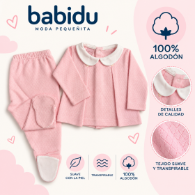 De 3 y 6 mudita rosa cuello...